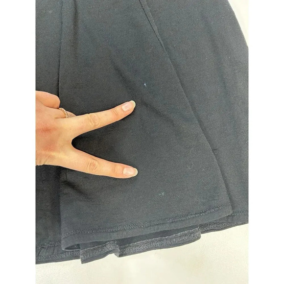 Sahalie Women’s Small Black Wool Skirt Lightweight A-Line Flaws - Picture 5 of 9